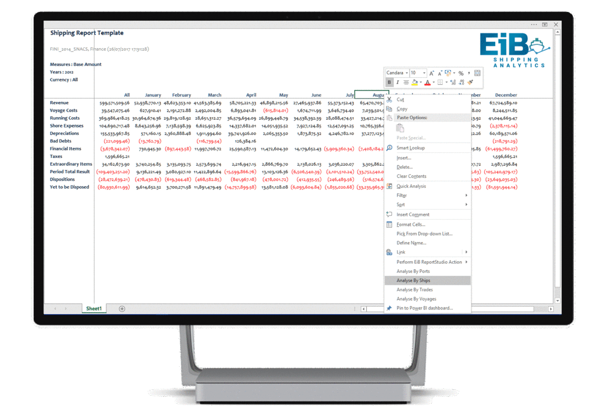 EiB Shipping Analytics 2018 Demo 1